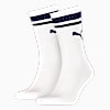 Medias PUMA Heritage Stripe, pack de 2 pares, white / blue, small-PER