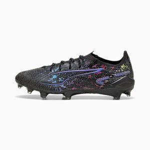 PUMA x CHRISTIAN PULISIC ULTRA 5 ULTIMATE Firm Ground Men's Soccer Cleats, PUMA Black-Dark Amethyst-PUMA Team Royal-PUMA Pink, extralarge