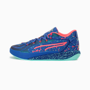 Stewie 4 Night Vision Basketball Shoes Women, Vivid Blue-Electric Peppermint, extralarge