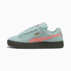Suede XL Big Kids' Sneakers, Modern Mint-Pink Fruit, extralarge