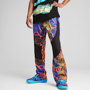 PUMA x LAMELO BALL Alien Skin Men's Dime Basketball Pants, PUMA Black-AOP, extralarge