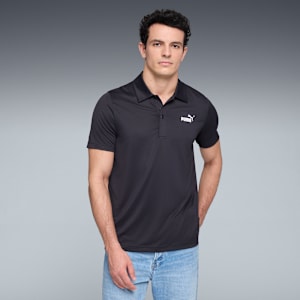 Essentials All In Men's Polo Shirt, PUMA Black, extralarge