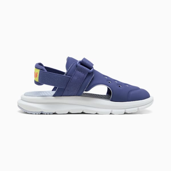 Evolve Poised 2 Race Little Kids' Slides, Blue Crystal-Cool Weather-Lemon Sherbert-Peach Frost, extralarge