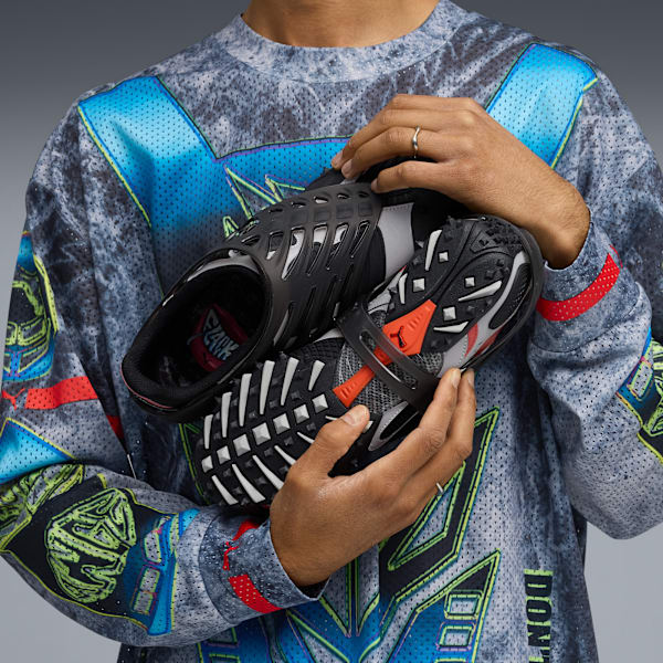 A$AP ROCKY x PUMA Mostro Gabbia Leather Sneakers Unisex, PUMA Black-PUMA Silver, extralarge