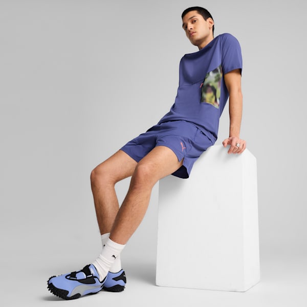 HOOPS x PUMATECH Men's Graphic Tee, Blue Crystal, extralarge