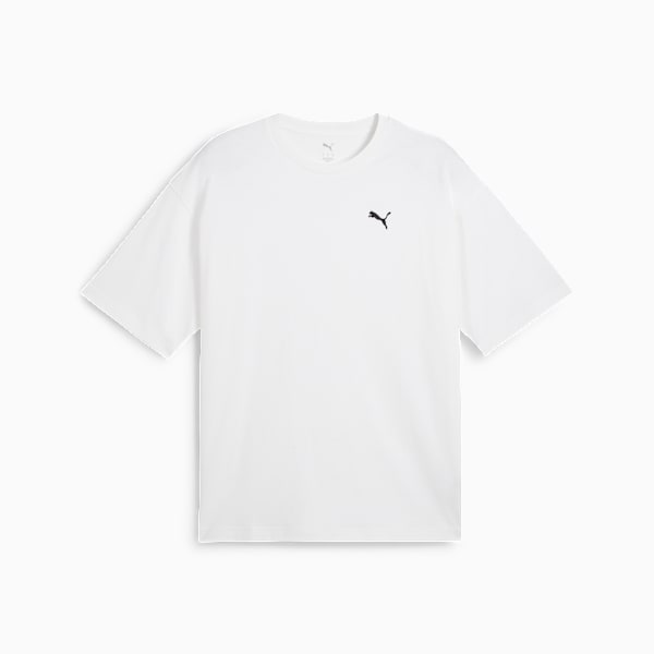 WARDROBE ESSENTIALS Men's Oversized Tee, PUMA White, extralarge