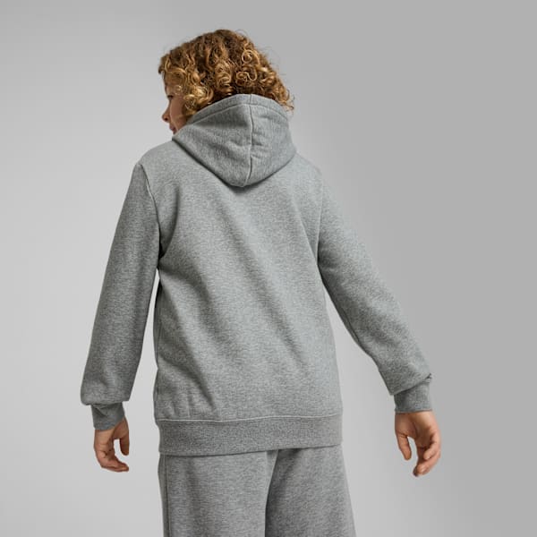 Essentials No. 1 Logo Big Kids' Fleece Hoodie, Medium Gray Heather, extralarge