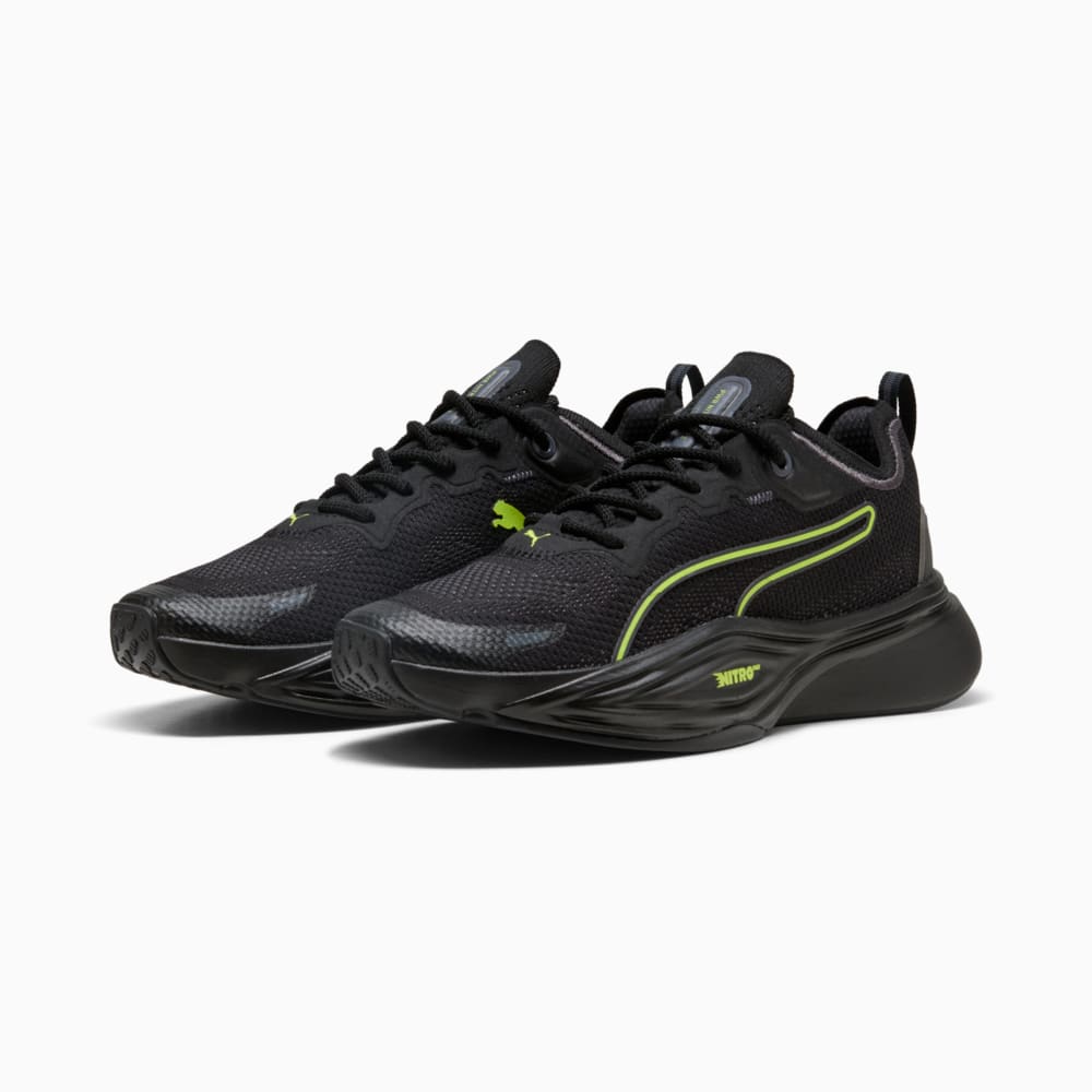 Изображение Puma Кроссовки PWR NITRO™ SQD 2 Unwavered Training Shoes #2: PUMA Black-Galactic Gray-Yellow Alert