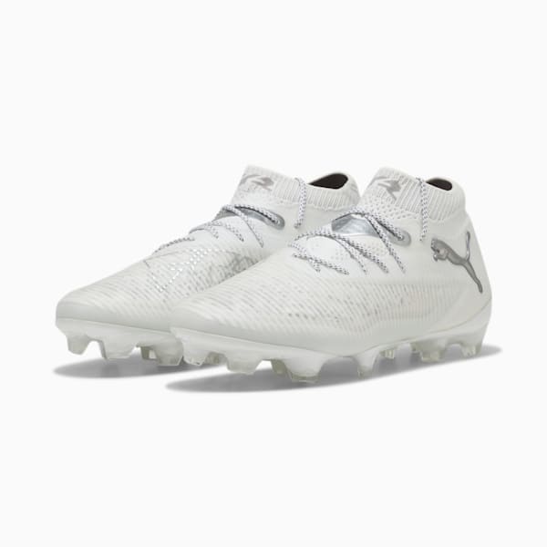 Tacos de fútbol FUTURE 8 ULTIMATE FG, PUMA White-Matte Silver, large-MEX