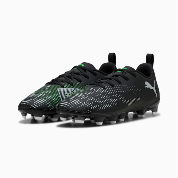 FUTURE 8 PLAY FG/AG Football Boots Youth, PUMA Black-Cool Light Gray-Fluo Green, large-MEX