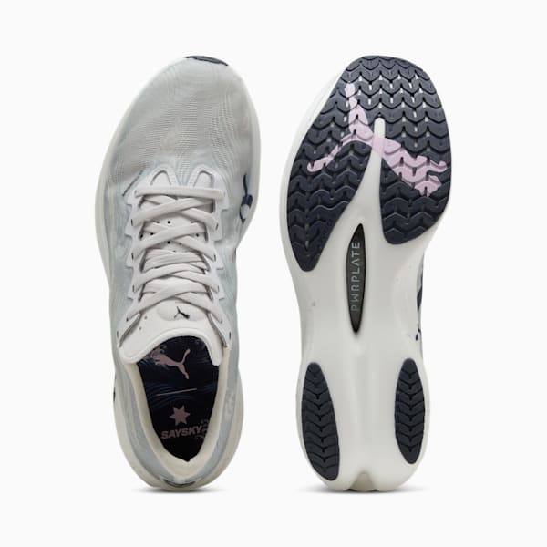 Tenis running Deviate NITRO Elite 3 PUMA x SAYSKY para hombre, Cool Light Gray-New Navy, large-MEX