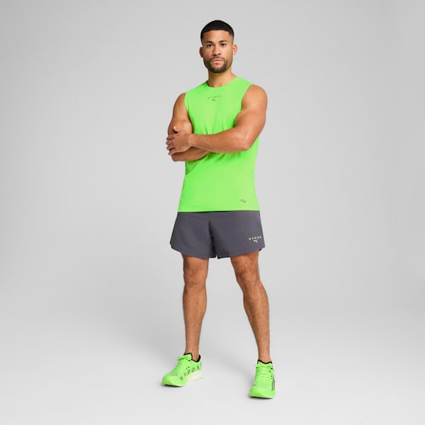 Remera sin mangas PUMA x HYROX CLOUDSPUN para hombre, Green Glare, large-ARG