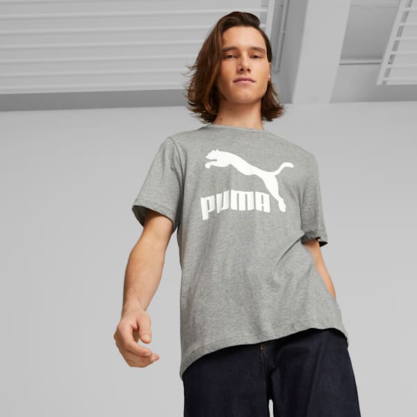 Classics Men's Logo Tee, Medium Gray Heather, large-MEX