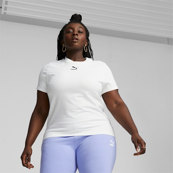 Classics Slim Tee Women, Puma White, large-MEX