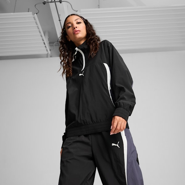 CELLERATOR Women's Relaxed Jacket, PUMA Black-Galactic Gray, large-MEX