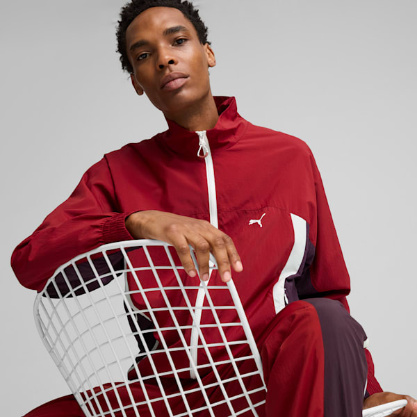 CELLERATOR Men's Track Jacket, Intense Red, large-MEX