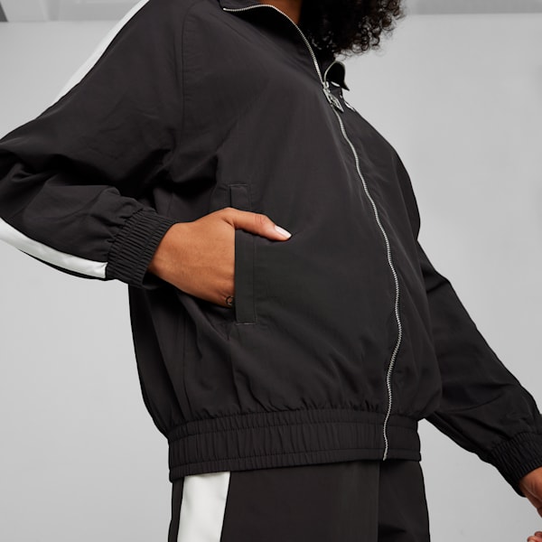 T7 Oversized Track Jacket Unisex, PUMA Black, large-MEX