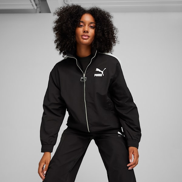 T7 Oversized Track Jacket Unisex, PUMA Black, large-MEX
