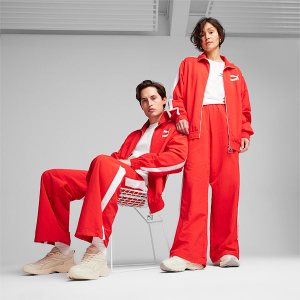 T7 Oversized Track Jacket Unisex, For All Time Red, large-MEX