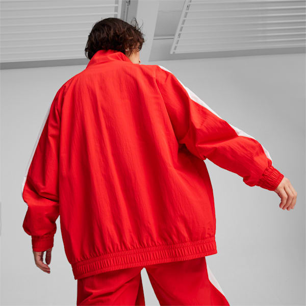 T7 Oversized Track Jacket Unisex, For All Time Red, large-MEX