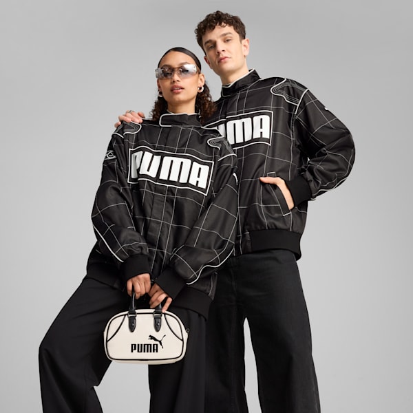 ARCHIVE SEASONAL Relaxed Racer Jacket Unisex, PUMA Black, large-MEX