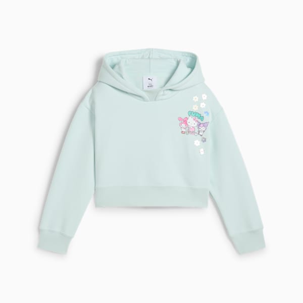 PUMA x HELLO KITTY AND FRIENDS Relaxed Graphic Fleece Hoodie Kids, Peaceful Blue, large-MEX