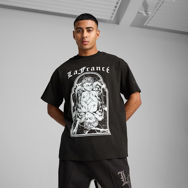 Remera PUMA HOOPS x LAFRANCÉ Written in Chrome, PUMA Black, large-ARG