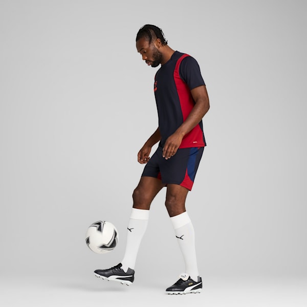 Playera de fútbol para hombre KING Pro, New Navy-Dark Crimson, large-MEX
