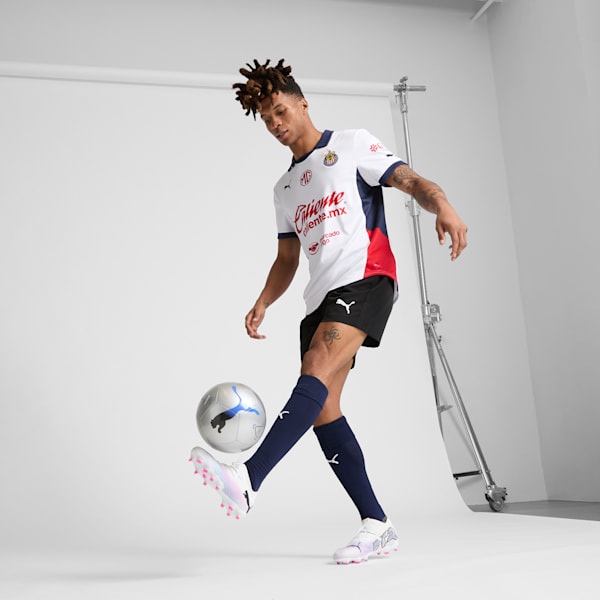 Chivas 24/25 Away Replica Men's Soccer Jersey, PUMA White, large-MEX