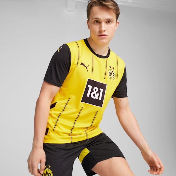 Jersey local réplica Borussia Dortmund 24/25 para hombre, Faster Yellow-PUMA Black, large-MEX