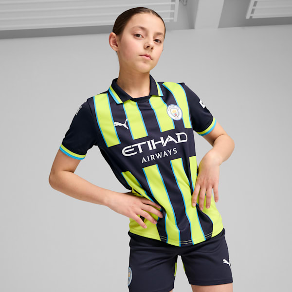 Jersey visitante Manchester Adolescente City 24/25, New Navy-Yellow Glow, large-MEX