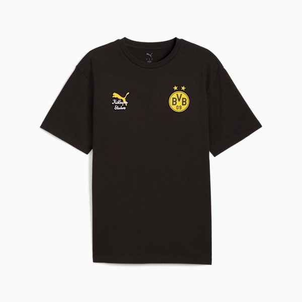 KIDSUPER x BORUSSIA DORTMUND Graphic Tee Men, PUMA Black-Faster Yellow, large-ZAF